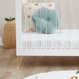 Babymore - Kimi XL Acrylic Cot Bed - My Nursery Furniture Co