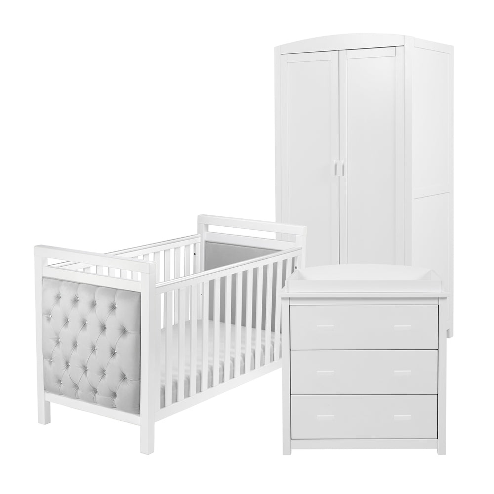 Babymore - Velvet Deluxe 3 Piece Nursery Set - My Nursery Furniture Co