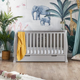 Obaby - Stamford Classic Sleigh Cot Bed with Drawer - My Nursery Furniture Co