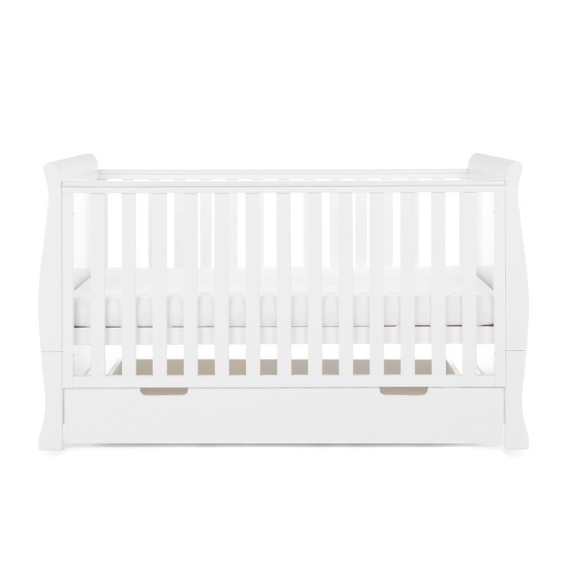 Obaby - Stamford Classic Sleigh Cot Bed with Drawer - My Nursery Furniture Co