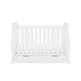 Obaby - Stamford Mini Sleigh Cot Bed with Drawer + Moisture Management Mattress - My Nursery Furniture Co