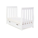 Obaby - Stamford Mini Sleigh Cot Bed with Drawer + Moisture Management Mattress - My Nursery Furniture Co