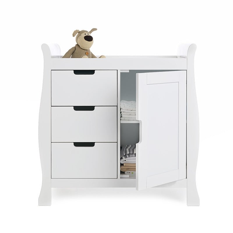 Obaby - Stamford Sleigh Closed Changing Unit - My Nursery Furniture Co