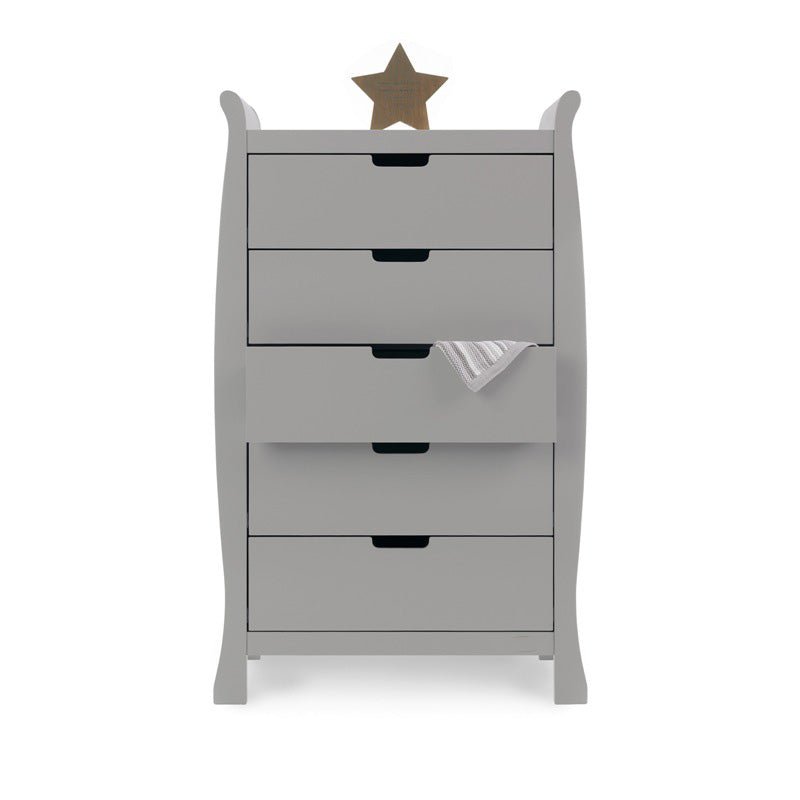 Obaby - Stamford Sleigh Tall Chest of Drawers - My Nursery Furniture Co